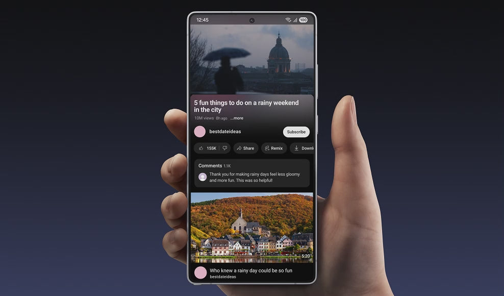 Video showing Galaxy S25 Ultra using Galaxy AI voice commands to perform tasks with a single press, highlighting Samsung’s new hands-free features